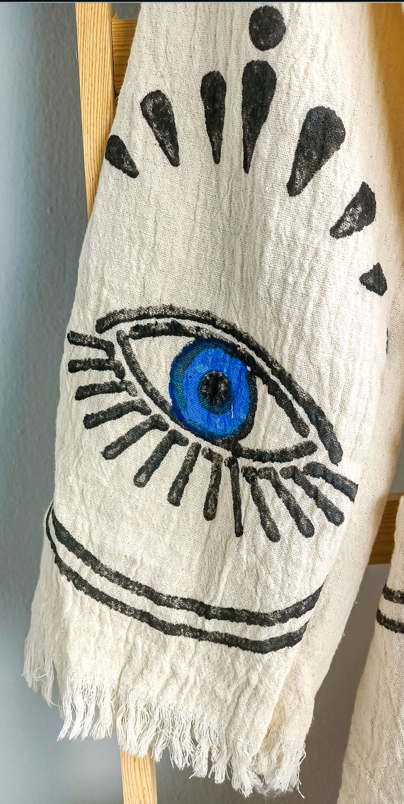 Turkisk Badrock | Unik Blå Ögonmönster